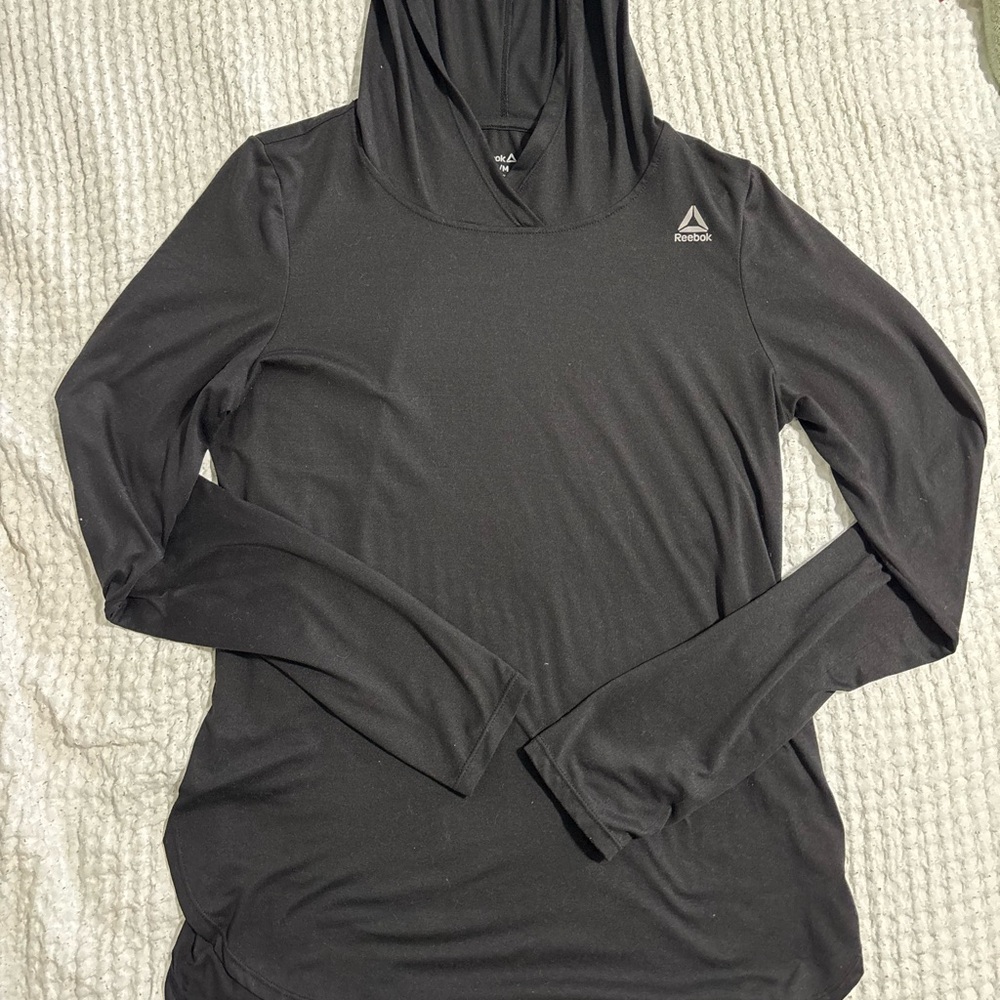 Reebok Black Hooded Top